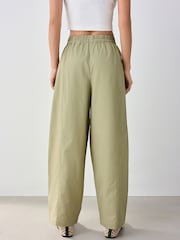 Khaki Green Balloon Leg Trousers - Image 3 of 8