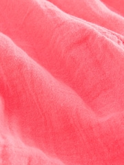 Pink 100% Cotton Double Cloth Pull On Harem Trousers - Image 7 of 7