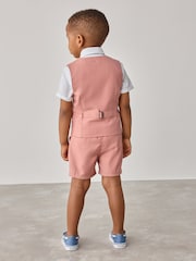 Baker by Ted Baker Shirt Waistcoat and Shorts Set - Image 8 of 10