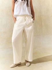 Ecru Balloon Leg Trousers - Image 2 of 8