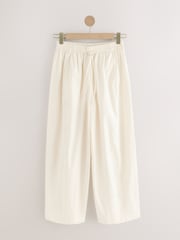 Ecru Balloon Leg Trousers - Image 6 of 8