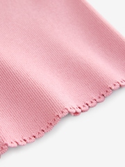 Pink Blush Square Neck Scalloped Edge Knitted Vest - Image 7 of 7