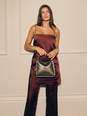 فضي - حقيبة Nova منسوجة يدويًا بمقبض علوي من Katie Loxton - صورة 1 من 5