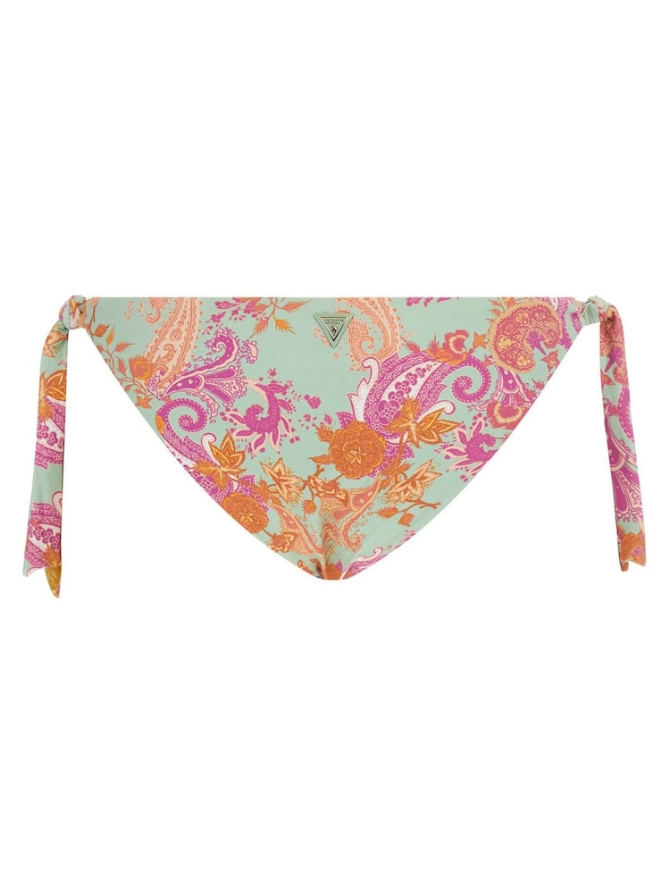 Guess Pink Paisley Bow Bikini Bottoms - Image 2 of 2