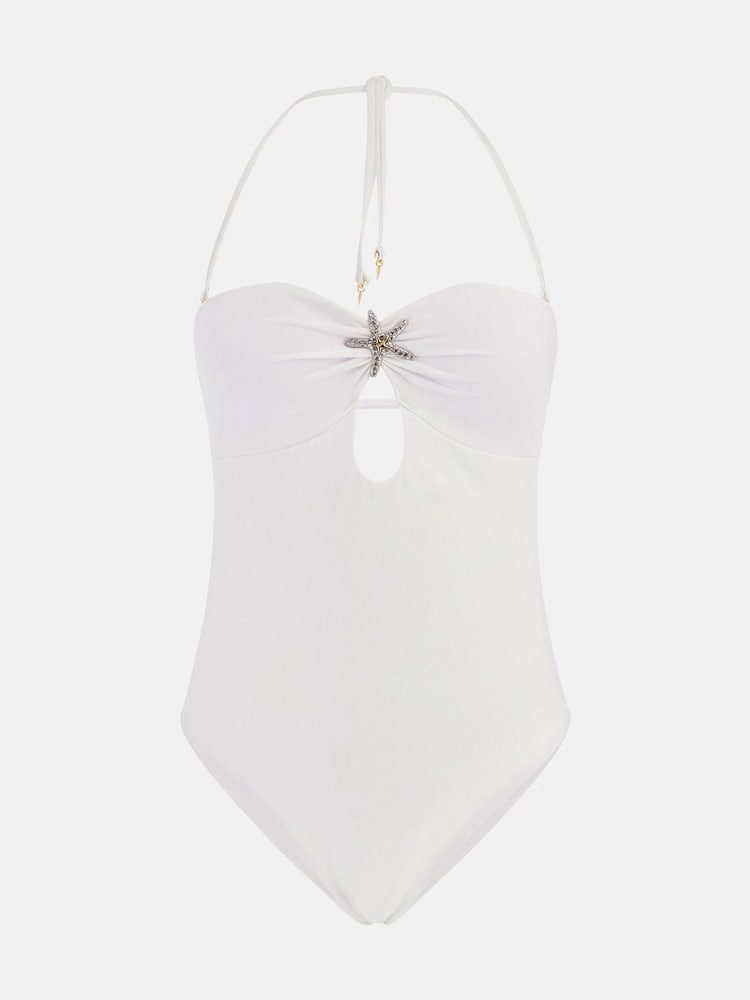 Guess Halterneck White Swimsuit - Image 3 of 3