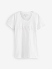Guess Sequin Short Sleeve Logo T-Shirt - Image 1 of 1