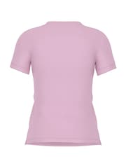 Розовый - футболка с короткими рукавами и логотипом Guess пайетками - Изображение 2 из 2
