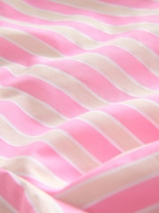 Pink/White Stripe Cotton Rich Pull On Shorts - Image 9 of 9