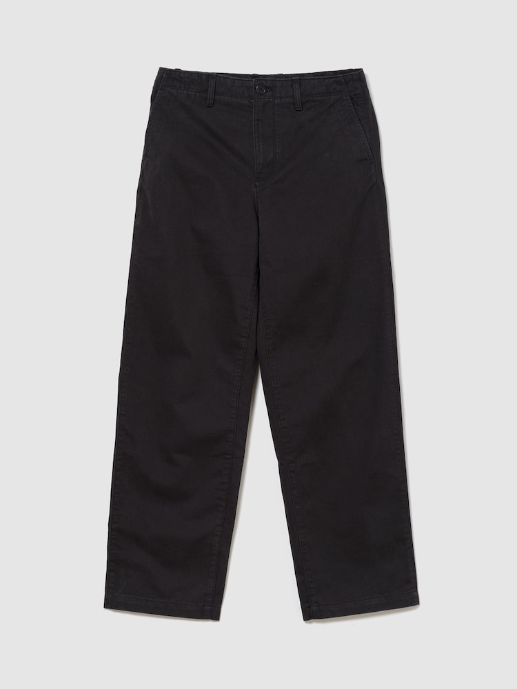 Gap Black Heavyweight Twill Baggy Chinos - Image 1 of 2 Gap Black Heavyweight Twill Baggy Chinos - Image 1 of 2