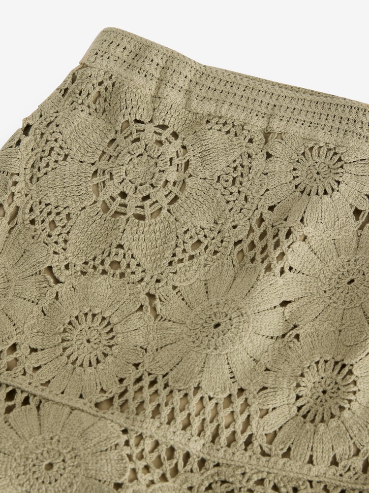 SALBEIGRÜN - Crochet Midi Skirt - Image 7 of 8