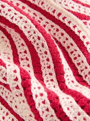 Rojo crudo - Pantalones de crochet ondulados - Imagen 7 de 7