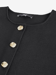 Black Smart Button Front Waistcoat - Image 9 of 9