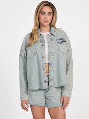 Guess Diamante Western White Shacket - Imagen 1 de 5
