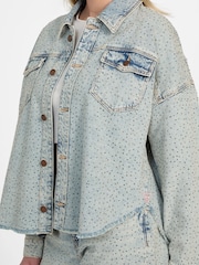 Guess Diamante Western White Shacket - Imagen 4 de 5