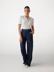 Guess Thalia Short Sleeve White Polo Shirt - Image 2 of 4