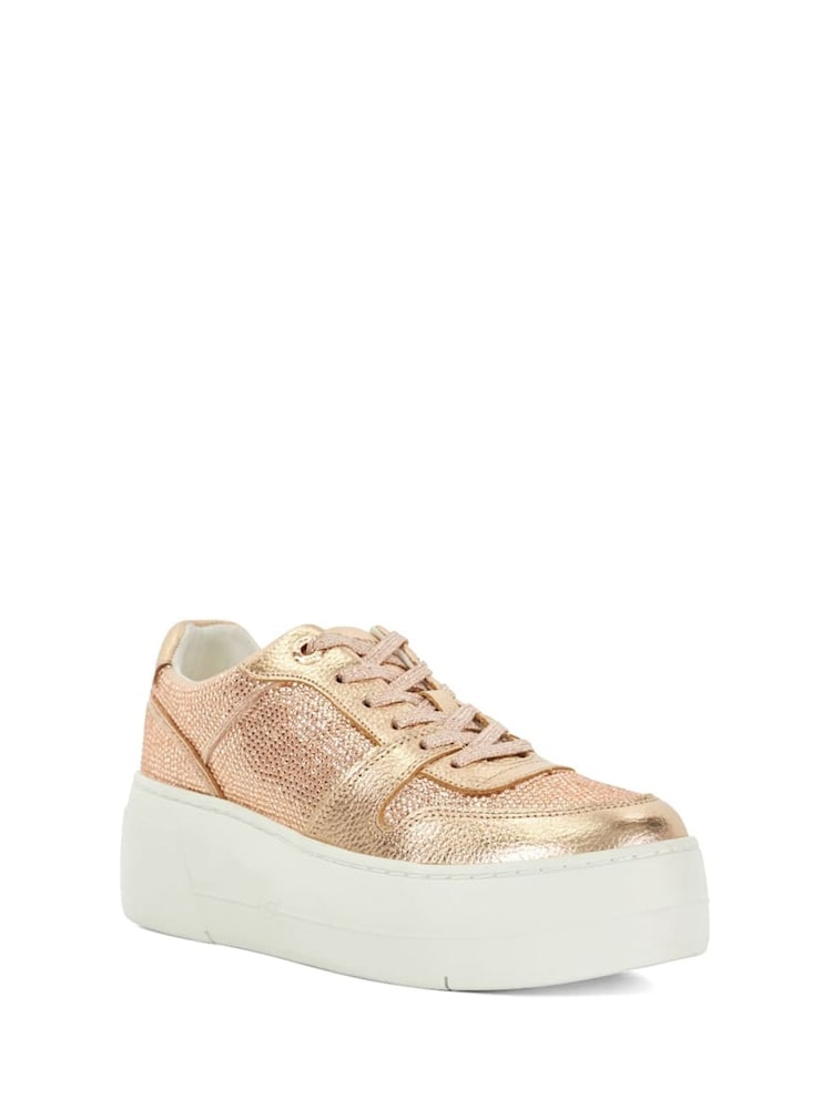 Naravni - Dune London Evangelyn Flatform Lace-Up Trainers - Slika 2 iz 6
