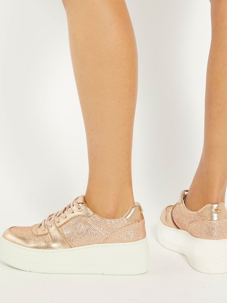 Naravni - Dune London Evangelyn Flatform Lace-Up Trainers - Slika 6 iz 6