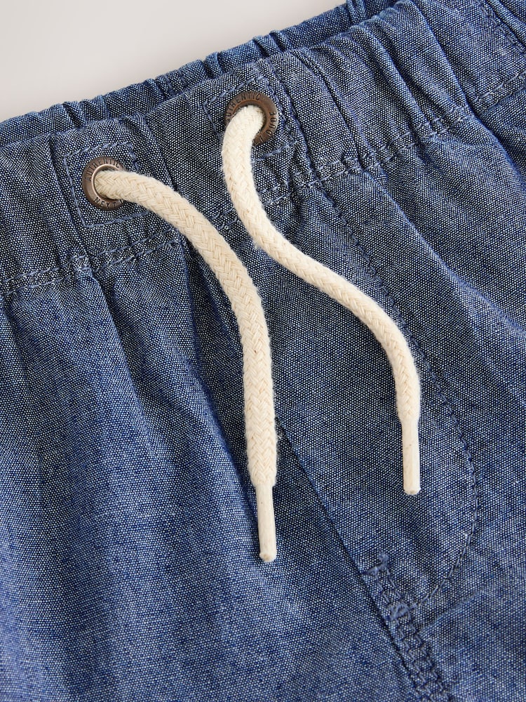 Chambray Blue Pull On Shorts (3mths-7yrs) - Image 4 of 4