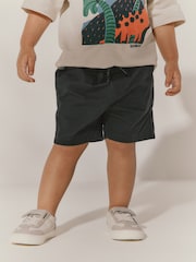 Washed Black Pull On Shorts (3mths-7yrs) - Image 1 of 7