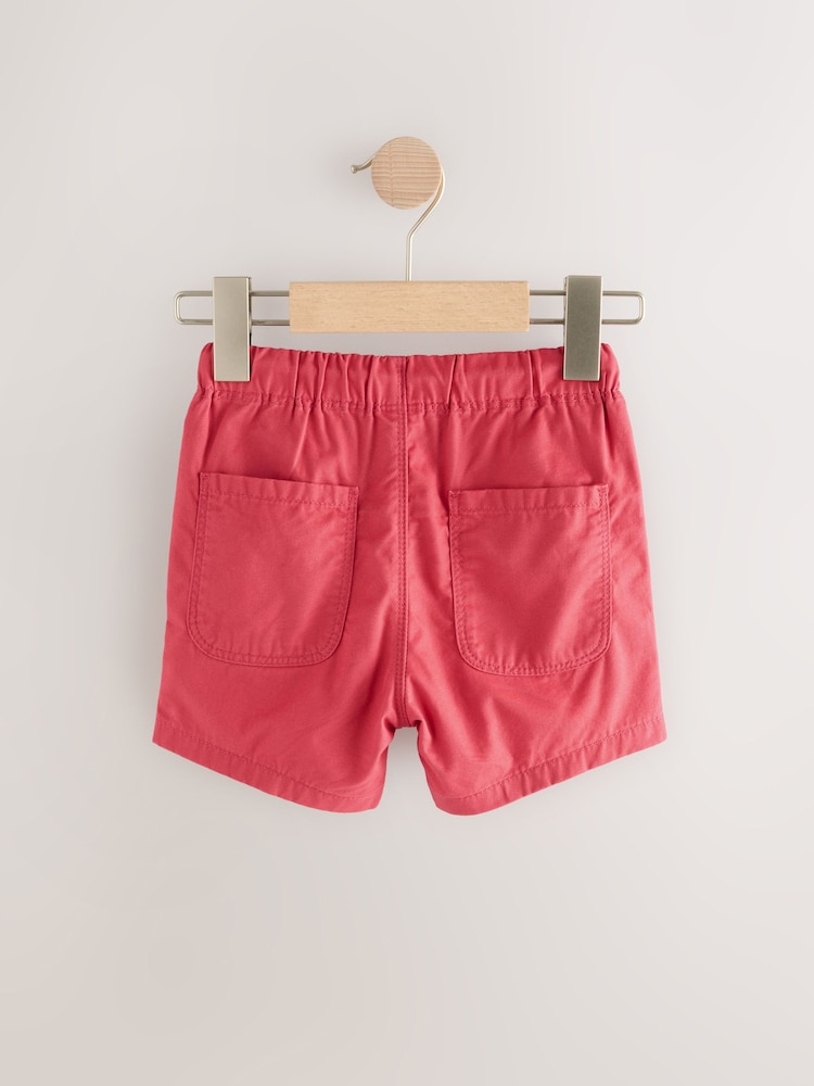 Soft Red Pull On Shorts (3mths-7yrs) - Image 2 of 4