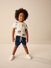 marine - Short en lin Blend à enfiler (3 mois à 7 ans) - Image 3 de 7