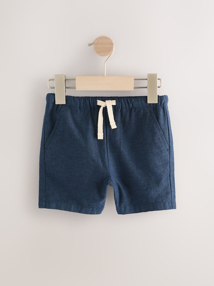 marine - Short en lin Blend à enfiler (3 mois à 7 ans) - Image 4 of 7