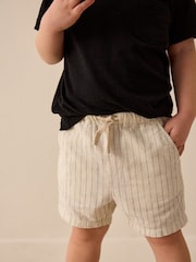 Rayure Ecru - Short en lin Blend à enfiler (3 mois à 7 ans) - Image 1 de 8