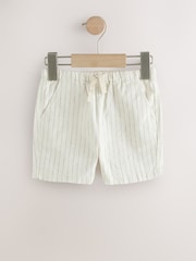 Rayure Ecru - Short en lin Blend à enfiler (3 mois à 7 ans) - Image 5 de 8
