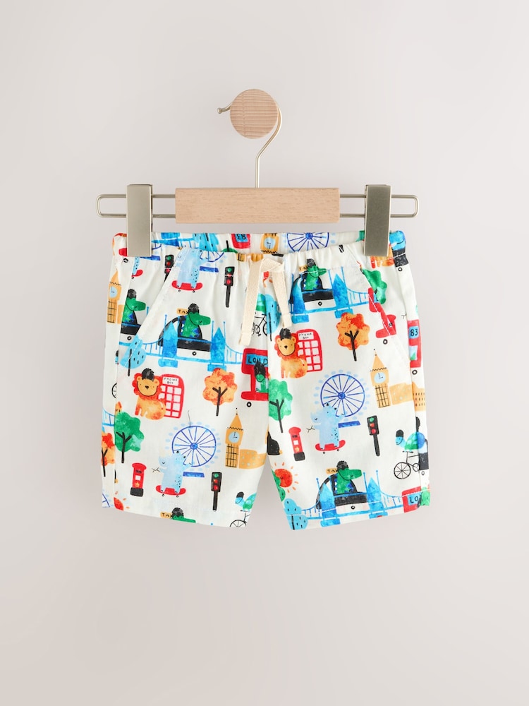 Imprimé Londres - Short en lin Blend à enfiler (3 mois à 7 ans) - Image 5 of 8