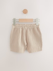 Neutral Soft Textured Pull On Shorts (3mths-7yrs) - Image 5 of 7