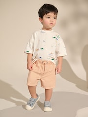 Peach Orange Pull On Shorts (3mths-7yrs) - Image 2 of 8