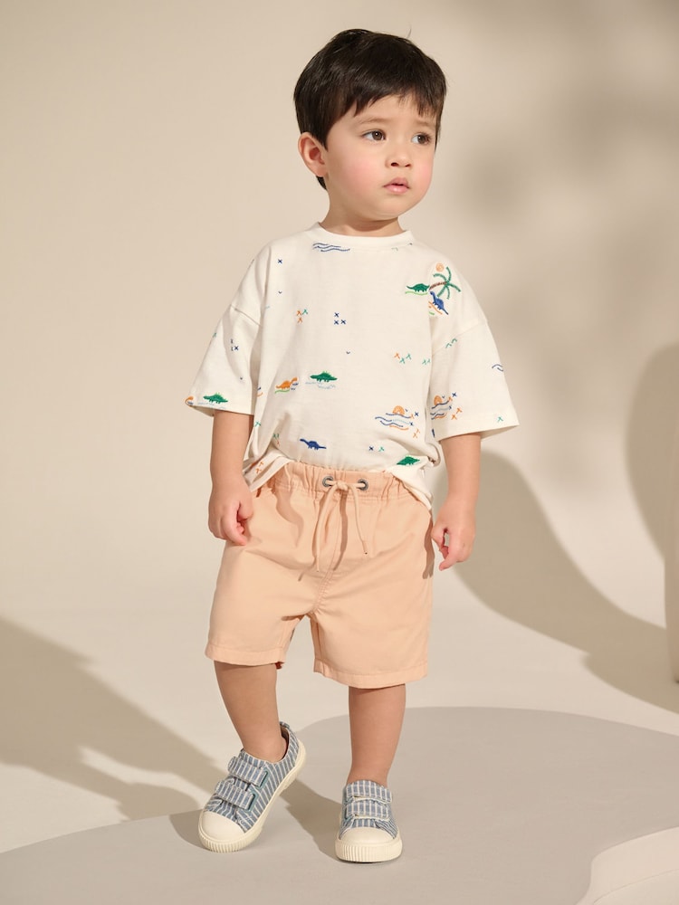 Peach Orange Pull On Shorts (3mths-7yrs) - Image 2 of 8