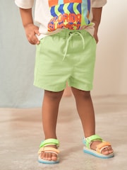 Lime Green Pull On Shorts (3mths-7yrs) - Image 1 of 6