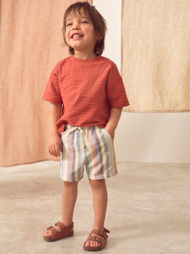 Multi Stripe (Multi Stripe) - Short Pull-On Lin Blend (3mths-7yrs) - Image 3 of 7