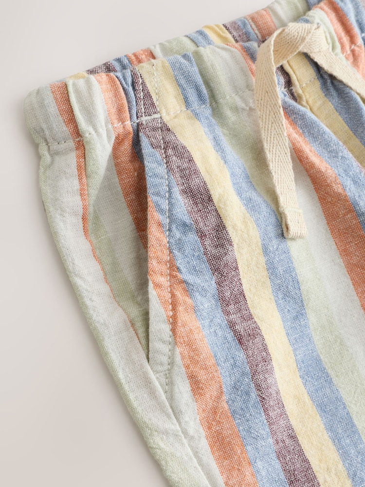 Multi Stripe (Multi Stripe) - Short Pull-On Lin Blend (3mths-7yrs) - Image 6 of 7