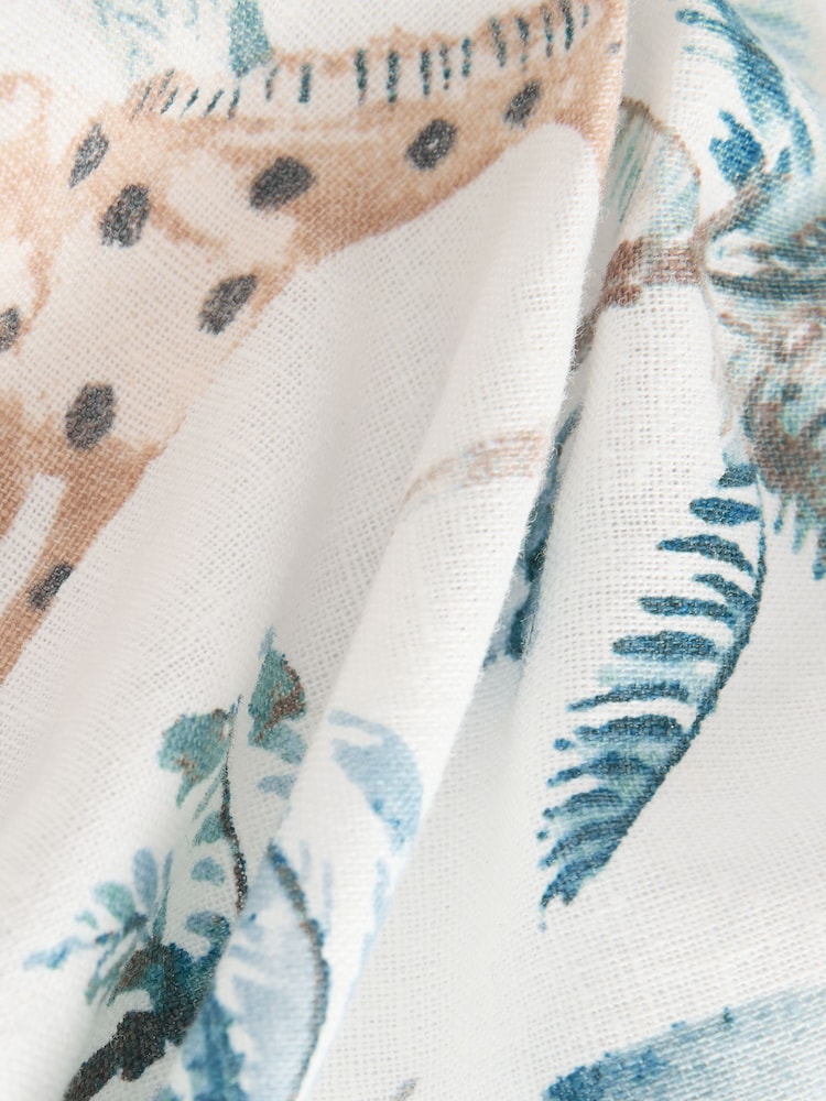 Ecru Safari Print Linen Blend Pull-On Shorts (3mths-7yrs) - Image 7 of 8
