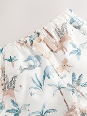 Ecru Safari Print Linen Blend Pull-On Shorts (3mths-7yrs) - Image 8 of 8