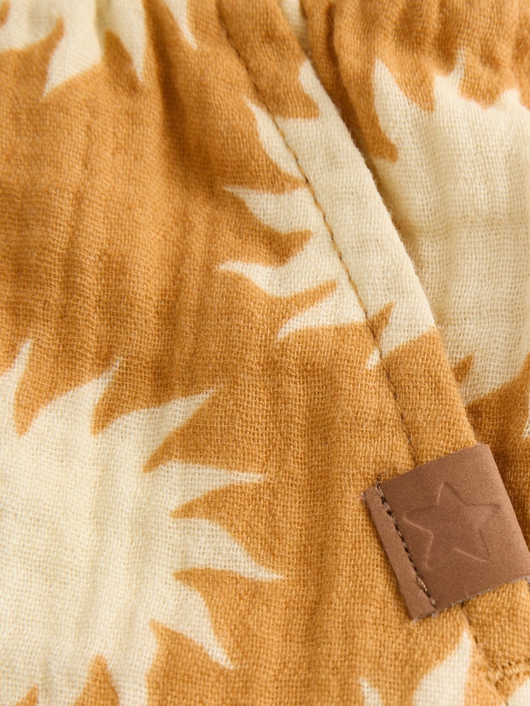 Ochre Yellow Printed Soft Textured Pull On Shorts (3mths-7yrs) - Image 7 of 8