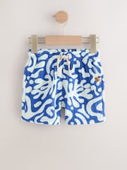 Imprimée bleue - Soft Textured Pull On Shorts (3mths-7yrs) - Image 5 de 8
