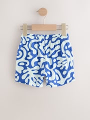 Imprimée bleue - Soft Textured Pull On Shorts (3mths-7yrs) - Image 6 de 8