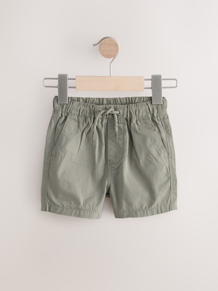 Orange/Sage/Blue Pull On Shorts 3 Pack (3mths-7yrs) - Image 5 of 7
