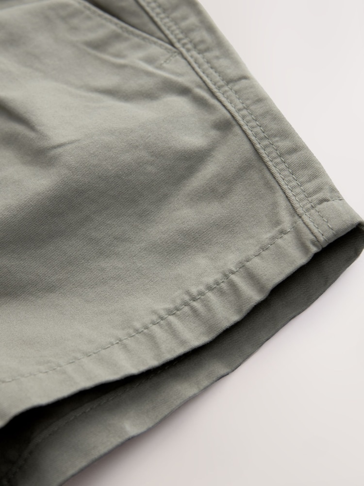 Orange/Sage/Blue Pull On Shorts 3 Pack (3mths-7yrs) - Image 7 of 7