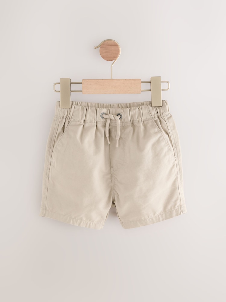 Stone/Chambray/Dino Printed Pull On Shorts 3 Pack (3mths-7yrs) - Image 3 of 6