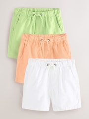 Orange/Green/White Pull On Shorts 3 Pack (3mths-7yrs) - Image 1 of 7