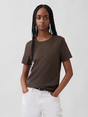 Gap Chocolate Brown VintageSoft Short Sleeve T-Shirt - Image 1 of 3