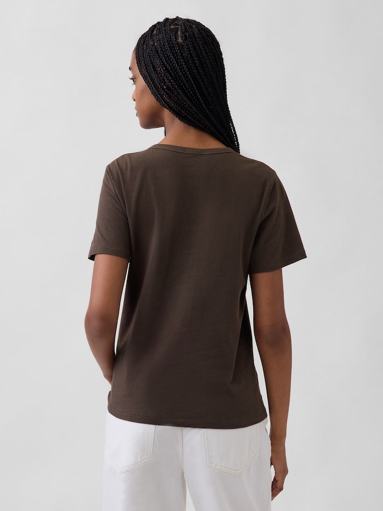 Gap Chocolate Brown VintageSoft Short Sleeve T-Shirt - Image 2 of 3