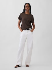 Gap Chocolate Brown VintageSoft Short Sleeve T-Shirt - Image 3 of 3