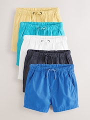 Bright Blues Pull On Shorts 5 Pack (3mths-7yrs) - Image 1 of 9