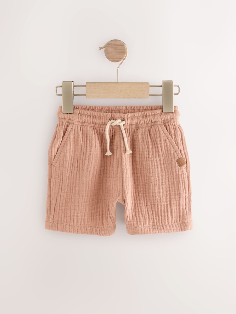 belkasto zelena zelena/nevtralne barve/Rust Brown - Komplet mehkih teksturiranih kratkih hlač 3 (3mesecev-7yrs) - Slika 2 iz 7 belkasto zelena zelena/nevtralne barve/Rust Brown - Komplet mehkih teksturiranih kratkih hlač 3 (3mesecev-7yrs) - Slika 2 iz 7