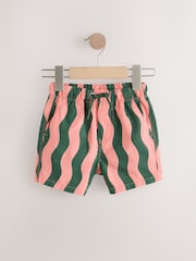 Green/Pink Stripe Pull On Shorts (3mths-7yrs) - Image 4 of 6